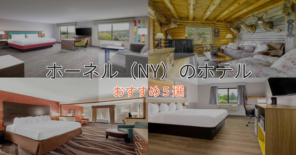 ビジネス利用にもホーネル（NY）のおもてなしホテル5選【サービス重視】