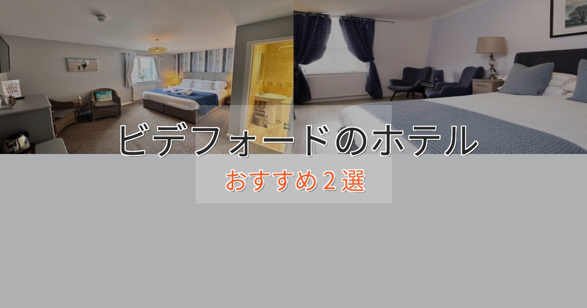 エレガントビデフォードのスタイリッシュホテル2選【モダン空間】